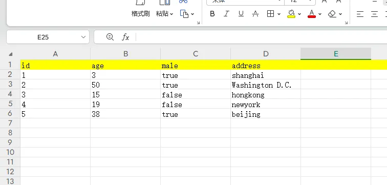 符合契约的 Excel 表格